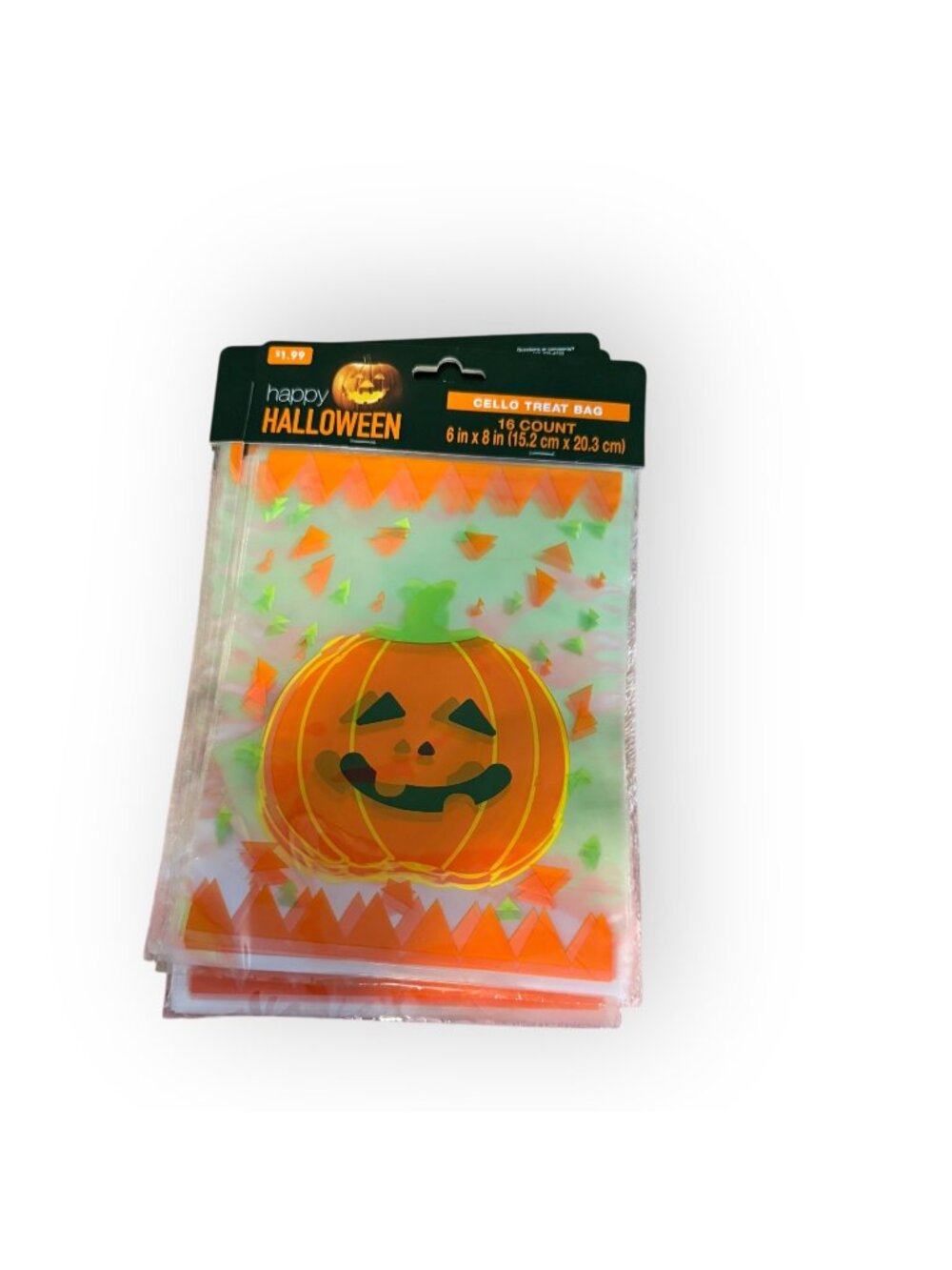 New Halloween Cello Treat Bags – 6 Packs Available – 16 Count Each – 6” x 8”